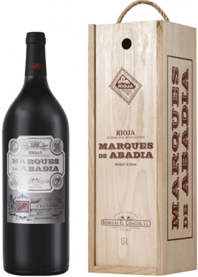 Вино Bodegas El Cidacos, "Marques de Abadia" Crianza, Rioja DOC, 2015, wooden box, 1.5 л