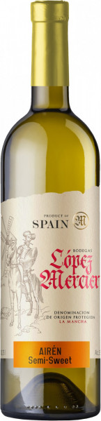 Вино "Bodegas Lopez Mercier" Airen Semi-Sweet, La Mancha DO