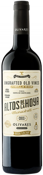 Вино Bodegas Olivares, "Altos de la Hoya", Jumilla DO, 2015