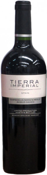 Вино Bodegas Verduguez, "Tierra Imperial" Tempranillo, Shiraz & Merlot Roble-Oaked DO