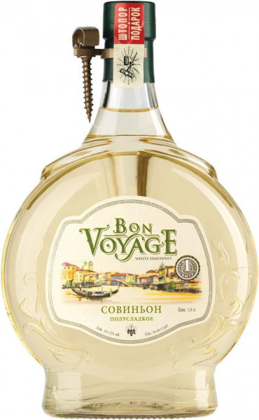 Вино "Bon Voyage" Sauvignon, 1 л