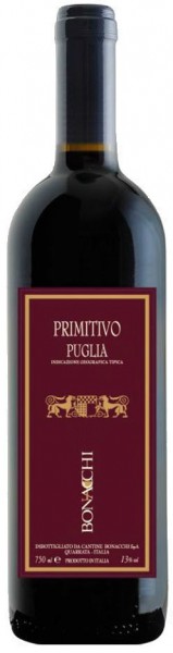Вино Bonacchi, Primitivo, Puglia IGP