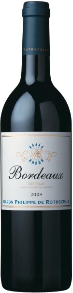 Вино Bordeaux (Bordeaux) AOC Rouge, 2008, 0.375 л