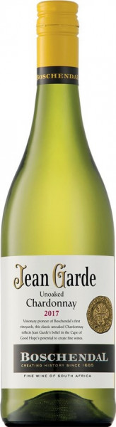Вино Boschendal, "Jean Garde" Unoaked Chardonnay, 2017