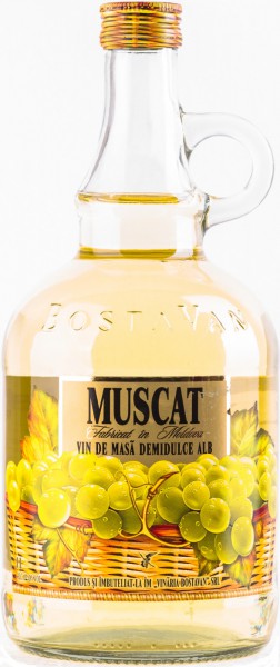 Вино Bostavan, Muscat Demidulce, 1 л