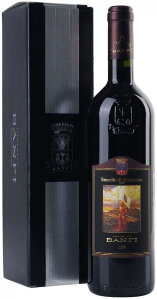 Вино Brunello di Montalcino DOCG, Banfi, 2009, gift box