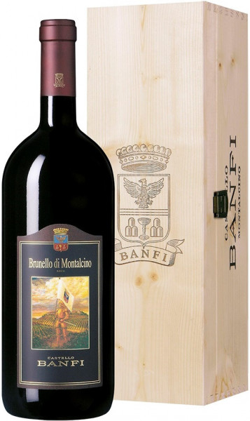 Вино Brunello di Montalcino DOCG, Banfi, 2013, wooden box, 5 л