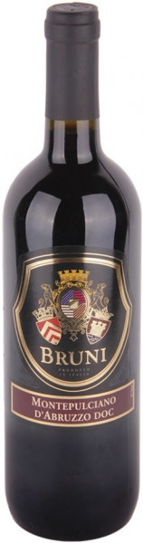 Вино "Bruni" Montepulciano d'Abruzzo DOC, 2017