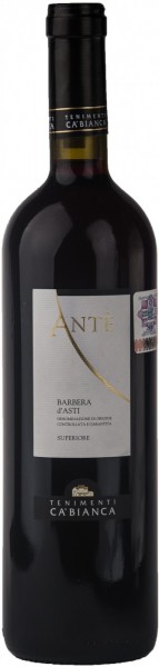 Вино Ca'Bianca, "Ante", Barbera d'Asti DOCG Superiore, 2010
