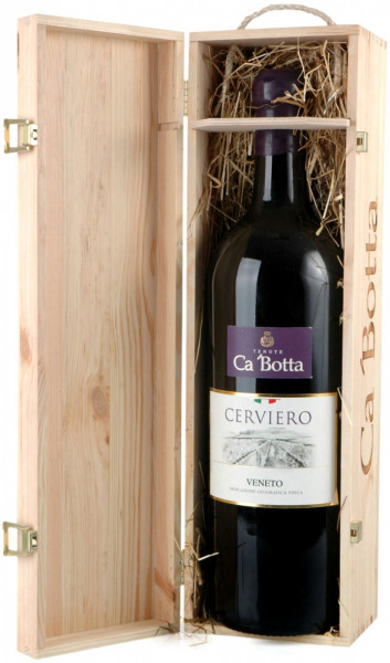 Вино Ca'Botta, "Cerviero", Veneto IGT, 2013, wooden box, 3 л