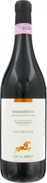 Вино Ca'del Baio, Barbaresco DOCG "Valgrande", 2012
