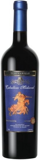 Вино "Caballero Medieval" Tempranillo, Valdepenas DO
