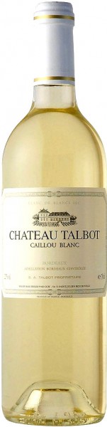Вино Caillou Blanc du Chateau Talbot, Bordeaux AOC, 2002