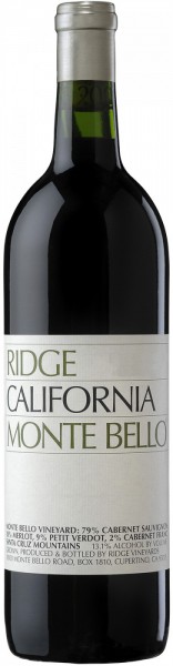 Вино California "Monte Bello", 1995, 1.5 л
