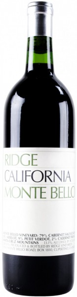 Вино California "Monte Bello", 2002, 1.5 л
