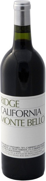 Вино California Monte Bello 2007, 0.375 л