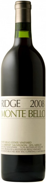 Вино California "Monte Bello", 2008, 0.375 л