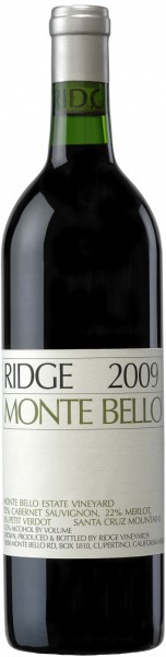 Вино California "Monte Bello", 2009
