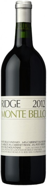 Вино California "Monte Bello", 2012