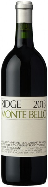 Вино California "Monte Bello", 2013