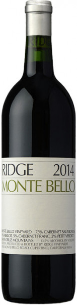 Вино California "Monte Bello", 2014