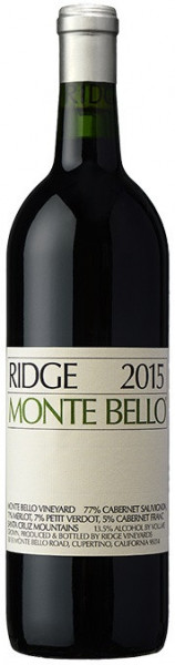 Вино California "Monte Bello", 2015