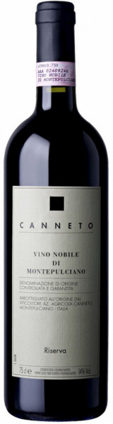 Вино Canneto, Vino Nobile di Montepulciano Riserva DOCG, 2012
