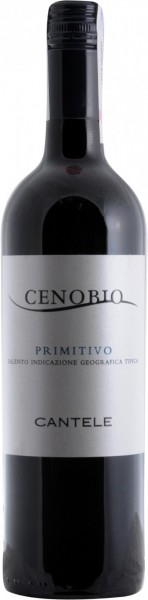 Вино Cantele, "Cenobio" Primitivo, Salento IGT