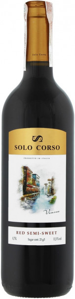 Вино Cantina di Soave, "Solo Corso" Red Semi-Sweet VdT