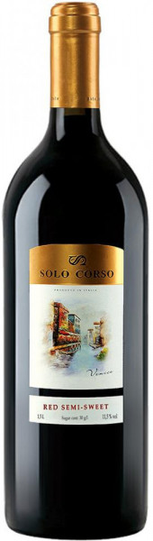 Вино Cantina di Soave, "Solo Corso" Red Semi-Sweet VdT, 1.5 л