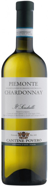 Вино Cantine Povero, Chardonnay "Il Sendallo", Piemonte DOC, 2019