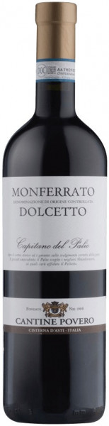Вино Cantine Povero, Dolcetto "Capitano del Palio", Monferrato DOC, 2018