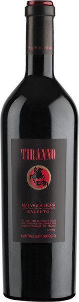 Вино Cantine San Giorgio, "Tiranno" Malvasia Nera, Salento IGP