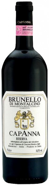 Вино Capanna, Brunello di Montalcino Riserva, Tuscany DOCG, 2004
