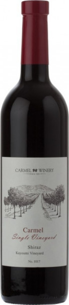 Вино "Carmel Single Vineyard" Shiraz, Kayoumi Vineyard, 2014