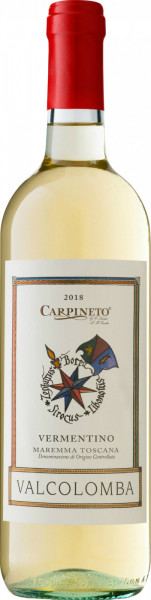 Вино Carpineto, "Valcolomba" Vermentino, Maremma Toscana DOC, 2018