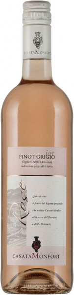 Вино Casata Monfort, Pinot Grigio Rose, Vigneti delle Dolomiti IGT, 2021