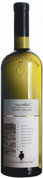 Вино Casata Monfort, Pinot Grigio, Trentino DOC, 2010