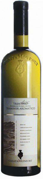Вино Casata Monfort, Traminer Aromatico, Trentino DOC, 2010