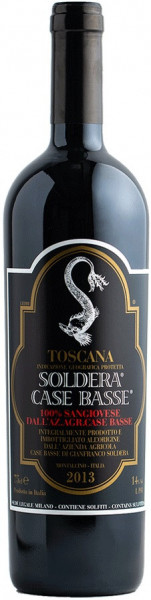 Вино Case Basse, "Soldera" Sangiovese, Toscana IGT, 2013