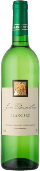 Вино Castel Groupe, "Jean Beauvillon" Blanc Sec, 0.7 л