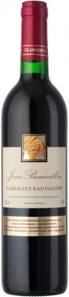 Вино Castel Groupe, "Jean Beauvillon" Caberten Sauvignon, 0.7 л