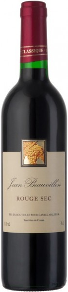Вино Castel Groupe, "Jean Beauvillon" Rouge Sec, 0.7 л