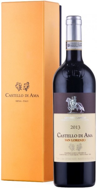 Вино Castello di Ama, "San Lorenzo" Chianti Classico Gran Selezione DOCG, 2013, gift box