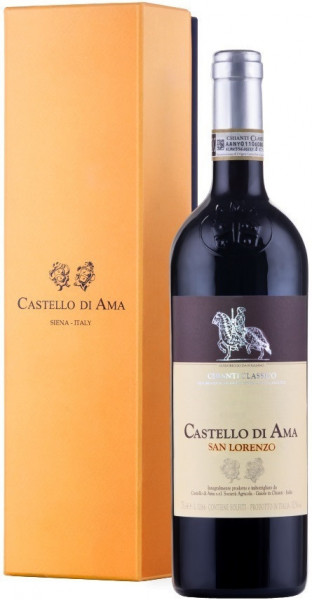 Вино Castello di Ama, "San Lorenzo" Chianti Classico Gran Selezione DOCG, 2014, gift box