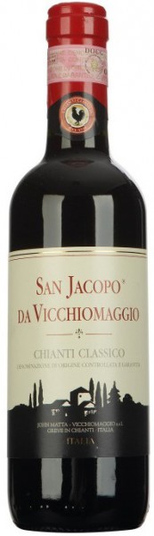 Вино Castello Vicchiomaggio, "San Jacopo", Chianti Classico DOCG, 2012, 0.375 л