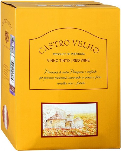 Вино "Castro Velho" Red Semi-sweet, 3 л