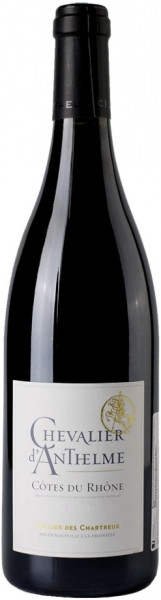 Вино Cellier des Chartreux, "Chevalier d'Anthelme" Rouge, Cotes du Rhone AOP, 2018
