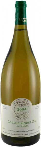 Вино Chablis Grand Cru AOC Bougros 2004, 1.5 л