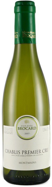 Вино Chablis Premier Cru AOC Montmains 2007, 0.375 л